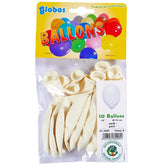 Globo - Globos Blancos 28 Cm - Paquete de 10